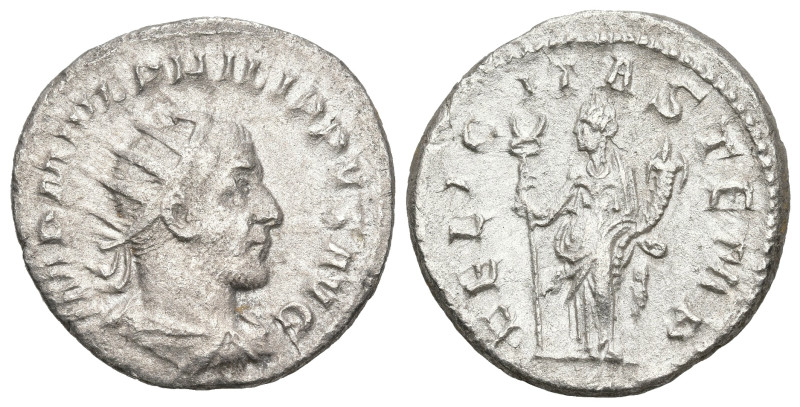 Roman Imperial
Philip I (244-249 AD). Rome
AR Antoninianus (22.1mm 3.53g)
Obv...