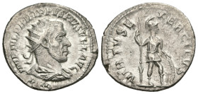 Roman Imperial
Philip I (244-249 AD). Antioch
AR Antoninianus (23.8mm 4.17g)
Obv: IMP IVL PHILIPPVS PIVS FEL AVG P M, radiate, draped and cuirassed...