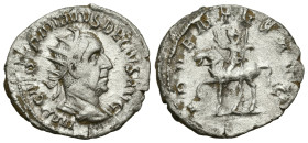Roman Imperial
Trajan Decius (249-251 AD). Rome
AR Antoninianus (23.8mm 2.6g)
Obv: IMP C M Q TRAIANVS DECIVS AVG Radiate and cuirassed bust o right...