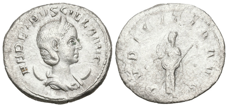 Roman Imperial
Herennia Etruscilla, Augusta (249-251 AD). Rome.
AR Antoninianu...