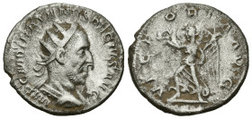 Roman Imperial
Trebonianus Gallus (252-253 AD). Antioch.
AR Antoninianus (22.1mm 4.39g)
Obv: IMP C C VIB TREB GALLVS P F AVG. Radiate and cuirassed...