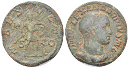 Roman Imperial
Severus Alexander (222-235 AD). Rome.
AE Sestertius (30.84mm 20.88g)
Obv: IMP ALEXANDER PIVS AVG. Laureate, draped and cuirassed bus...