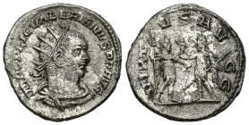 Roman Imperial
Valerian I (253-260 AD). Samosata
Antoninianus (21.8mm 3.38g)
Obv: IMP C P LIC VALERIANVS P F AVG. Radiate, draped and cuirassed bus...