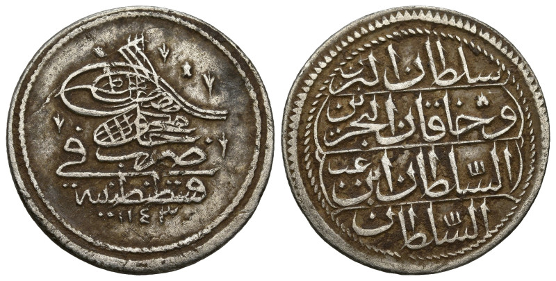 Islamic
OTTOMAN EMPIRE. Mahmud I (1143-1168 AH / 1730-1754 AD). Dated 1143
(25...