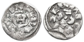 World
ITALY. Lucca. Heinrich III-V (1039-1125 AD).
AR Denaro (15.96mm 0.93g)
Obv: + IHPERΛTOR. Large H.
Rev: + EИRICVS / LVCA. Legend.
Biaggi 105...