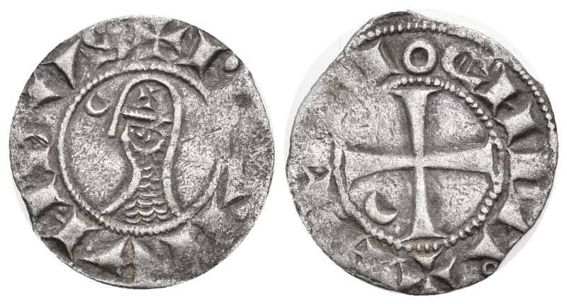 World
Crusaders. Antioch. Bohémond III (1163-1201 AD)
AR Denier (17.33mm 0.9g)...