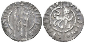 Medieval
Armenia. Cilician Armenia. Hetoum I (1226-1270 AD)
AR Tram. (21.77mm 2.84g)
Obv: Hetoum and Queen Zabel standing facing, holding long cros...
