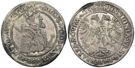 World
LOWLANDS. Nijmegen. Charles V, Holy Roman Emperor (1519-1556 AD).
AR Taler (41.9mm 28.37g)
Obv: CAROLVS ROMANO IMPE SEMPER AVGVST. Crowned an...