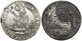 World
AUSTRIA. Holy Roman Empire. Ferdinand II, Archduke (1564-1595 AD).
AR Taler (40.1mm 28.81g)
Obv: FERDINANDVS D G ARCHIDVX AVSTRIAE Cuirassed ...