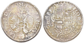 World
NETHERLANDS. Kampen. In the name of Matthias I (1612-1619 AD).
AR 28 Stuiver or Gulden (40.03mm 19.76g)
Obv: MATTH I D G RO IMP SEM AVGV. Imp...