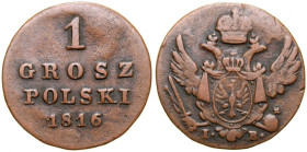 Królestwo Polskie, Grosz 1816 IB, Warszawa.