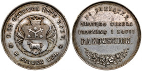 Medal nieznanego autora z 1875 roku wybity na pamiątkę złotego wesela Floriana i Zofii Rakowskich