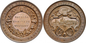 Medal wybity w 1887 z okazji Wystawy Rolniczej i Przemysłowej w Krakowie.