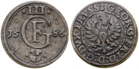 Prusy Książęce, Jerzy Fryderyk 1578-1603, Ternar 1586, Królewiec.