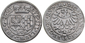 Śląsk, Księstwo Legnicko-Brzesko-Wołowskie, Jan Chrystian i Jerzy Rudolf 1603-1621, 3 krajcary 1605, Złoty Stok.