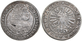 Śląsk, Księstwo Legnicko-Brzesko-Wołowskie, Ludwik IV Legnicki 1654-1663, XV krajcarów 1662, Brzeg.