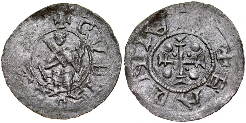 Bolesław III Krzywousty 1107-1138, Denar, Av.: Książę na tronie, napis: +CVBISDL...