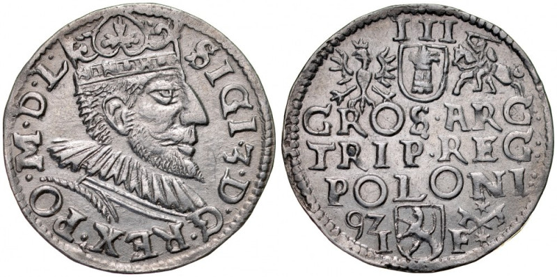 Zygmunt III 1587-1632, Trojak 1592, Poznań. Kop. 856, Iger P.92.4.b, Gum. 1003, ...