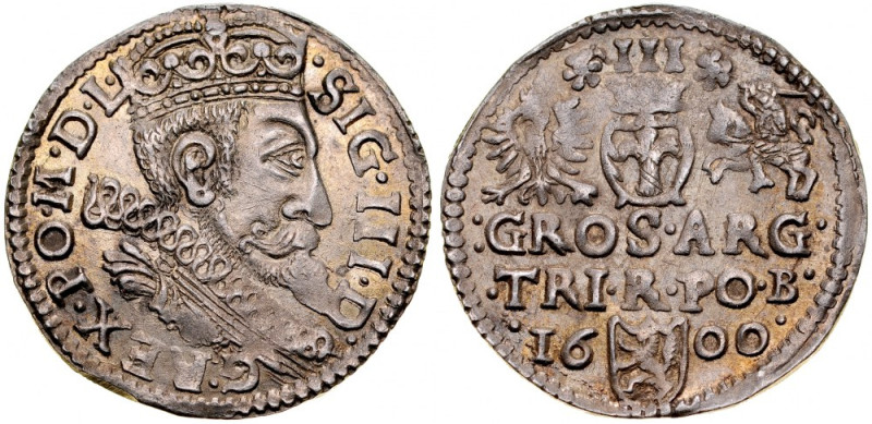 Zygmunt III 1587-1632, Trojak 1600, Bydgoszcz. Kop. 1164, Iger B.00.1.v, delikat...