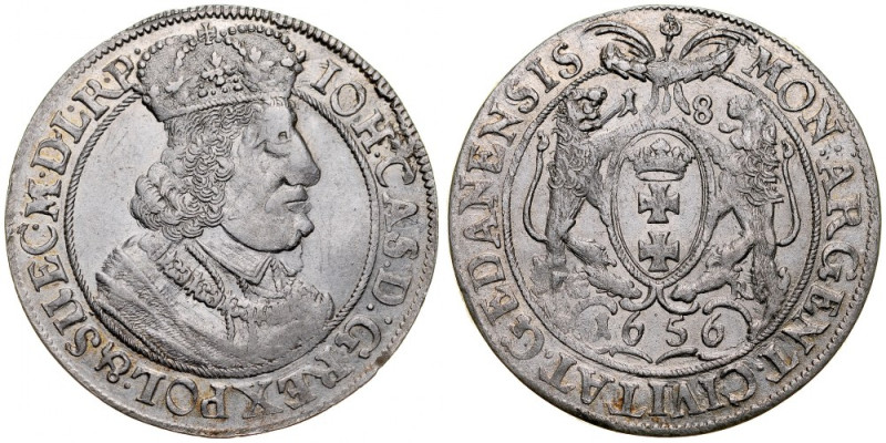 Jan II Kazimierz 1649-1668, Ort 1656 G-R, Gdańsk. Kop. 7621, Kurp. 849, Gum. 191...