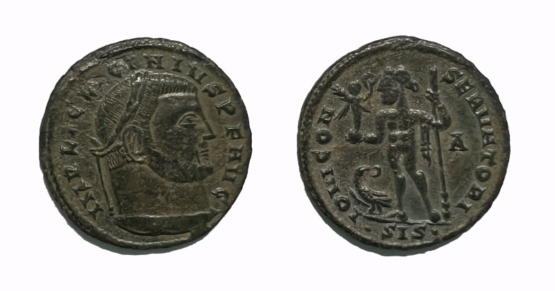 Licinius I. AE 3, Reduced Follis; Licinius I; 308-324 AD.
Weight: 3 gr
Diameter:...