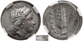 LUCANIA, Metapontum. Ca. 330-280 BC. AR Stater. NGC-Choice VF.