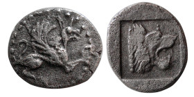 TROAS, Assos. Circa 500-450 BC. AR Obol.