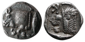 MYSIA, Kyzikos. Circa 525-475 BC. AR Obol.