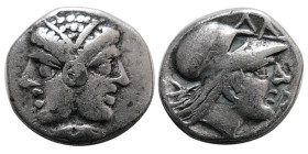 MYSIA, Lampsakos circa 390-330 BC. AR Diobol.