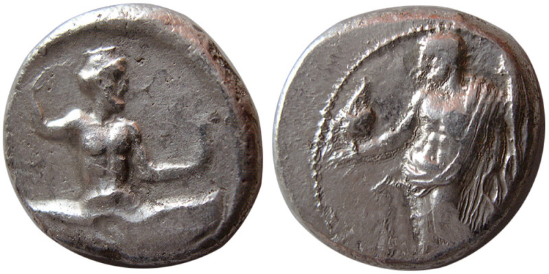 CILICIA. Issos. Tiribazos, satrap of Lydia, 388-380 BC. AR Stater (10.40 gm; 22 ...