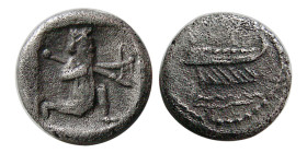 SIDON, Abdastart I, (Circa 365-352 BC). AR Obol.