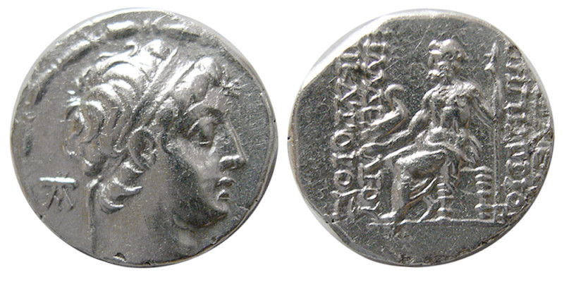SELEUKID KINGS, Demetrios II. First Reign, 145-138 BC. AR Drachm (3.94 gm; 16 mm...