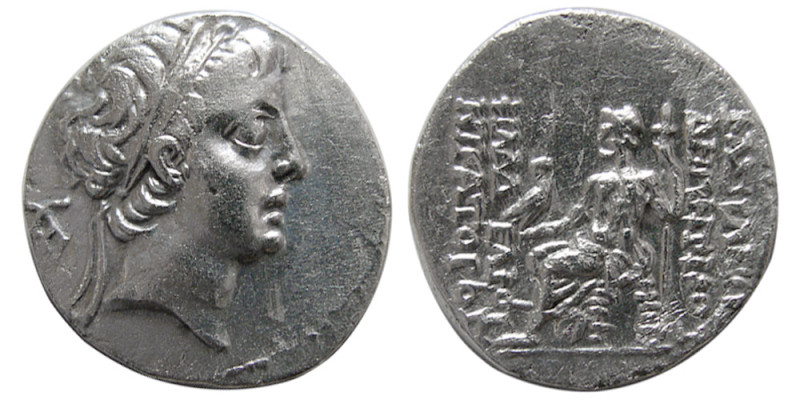 SELEUKID KINGS, Demetrios II. First Reign, 145-138 BC. AR Drachm (3.85 gm; 17 mm...