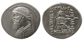 PARTHIAN KINGS. Mithradates II. 121-91 BC. AR Drachm.