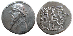 KINGS of PARTHIA. Mithradates II, (121-91 BC). AR Drachm.