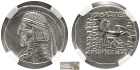 KINGS of PARTHIA. Arsaces XVI, 78-61 BC. AR Drachm. NGC-XF.