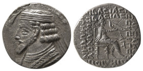 KINGS of PARTHIA. Phraatekes, 2 BC.- 4 AD. BI Tetradrachm.