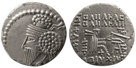 KINGS of PARTHIA. Osroes I. 109-129 AD. AR Drachm. Ekbatana. Rare.