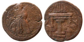 SASANIAN KINGS. Ardashir I. (224-240 AD). Æ Tetradrachm. Rare.