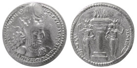 SASANIAN KINGS. Shapur I, 240-272 AD. AR Drachm. RRR.