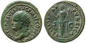 ROMAN EMPIRE, Vespasian, 69-79 AD. Æ Dupondius