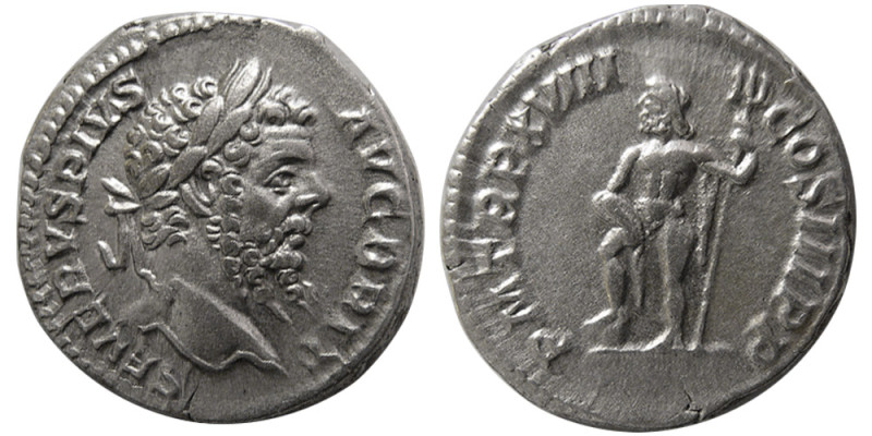 ROMAN EMPIRE, Septimus Severus. AD. 193-211 AR Denarius (3.35 gm; 18 mm). Rome m...