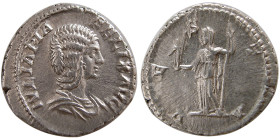 ROMAN EMPIRE. Julia Domna, died 217 AD. AR Denarius