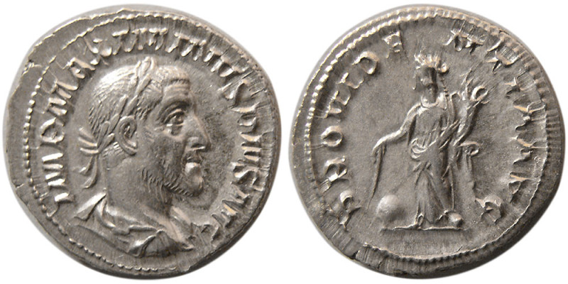 ROMAN EMPIRE. Maximinus. AD. 235-238. AR Denarius (2.76 gm; 19 mm). Rome. IMP MA...