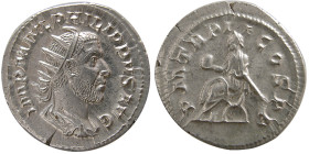 ROMAN EMPIRE. Philip I. 244-249 AD. AR Antoninianus.