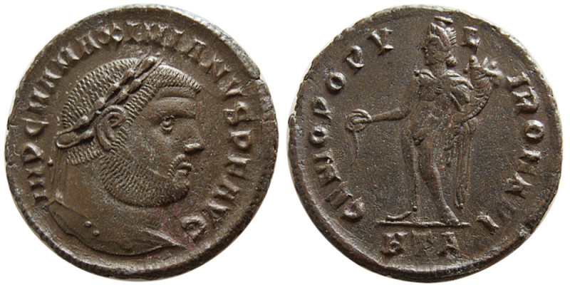 ROMAN EMPIRE, Maximianus. AD. 286-305. BI Nummus (9.19 gm; 27 mm). Heraclea, AD ...