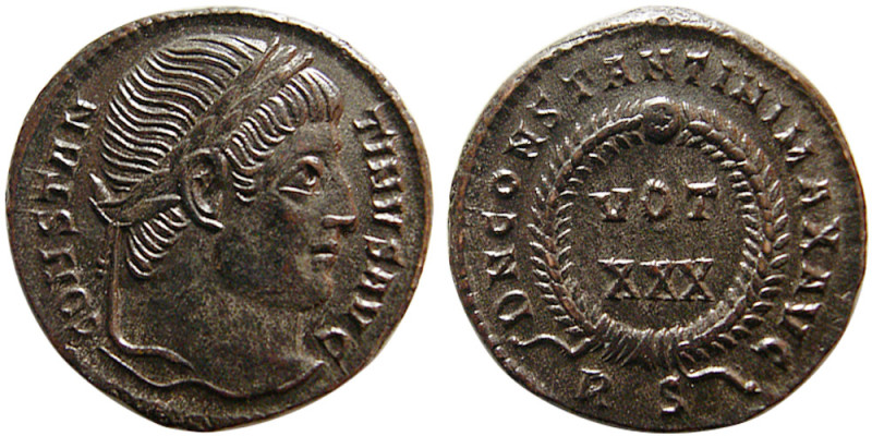 ROMAN EMPIRE, Constantinus I. 306-327 AD. Æ Follis (3.24 gm; 19 mm). Struck 326-...