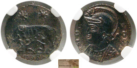 ROMAN EMPIRE, Constantinian,  Æ BI Nummus. NGC-AU.