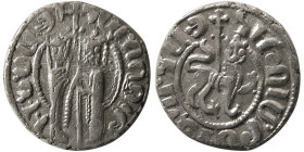 ARMENIA, Cilician Armenia. Hetoum I and Queen Zabel, 1226-1270. AR Tram