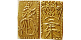 JAPAN. Mutsuhito. Circa 1860s. Gold half Bu.